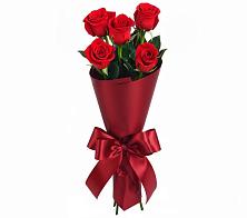 Букет 5 Красных роз Эдлесс Лав в Родыках