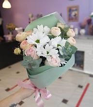 Букет милый в Родыках Букет цветов из: Хризантемы и Розы в Родыках