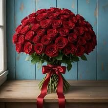 Букет Красные розы Блэк Меджик в Родыках