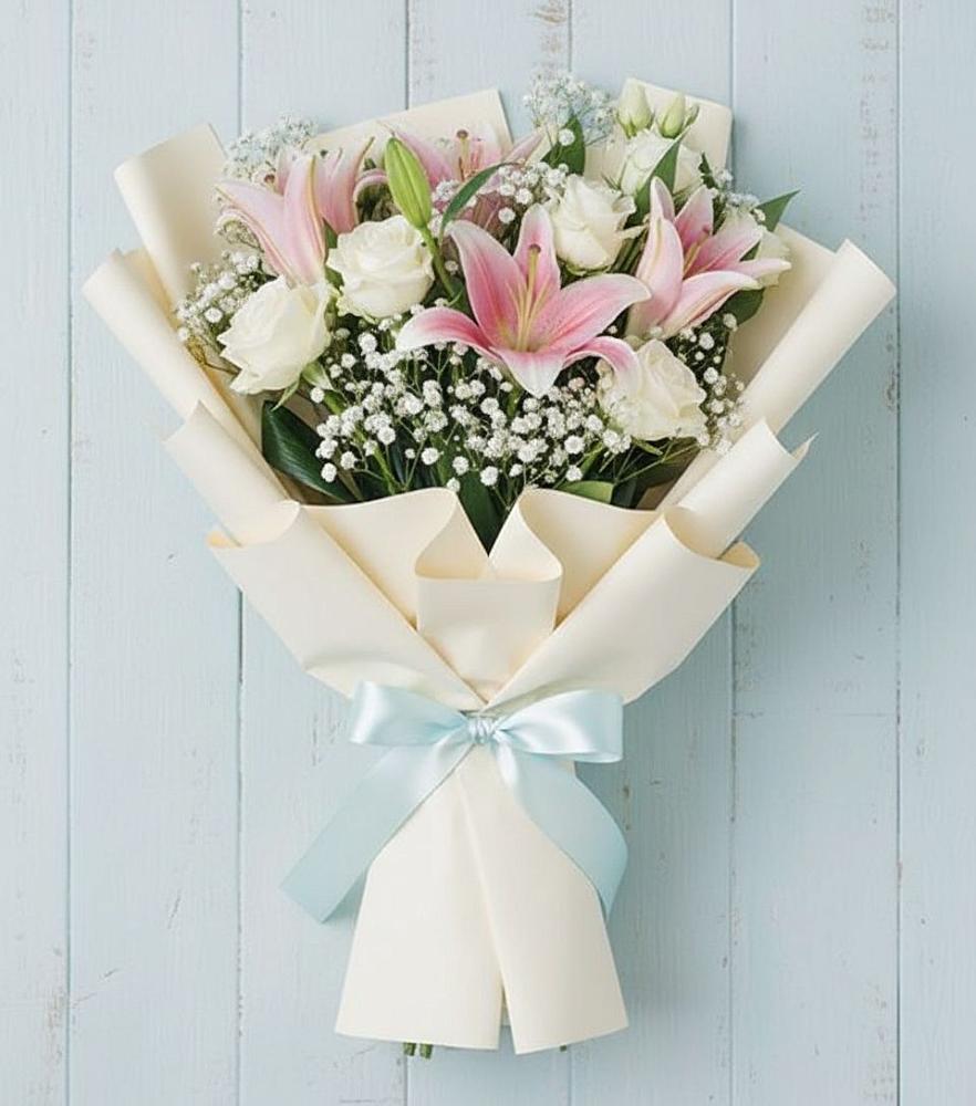 Букет цветов из: Лилии в Родыках