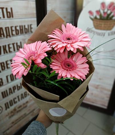 Букет цветов из: Герберы в Родыках