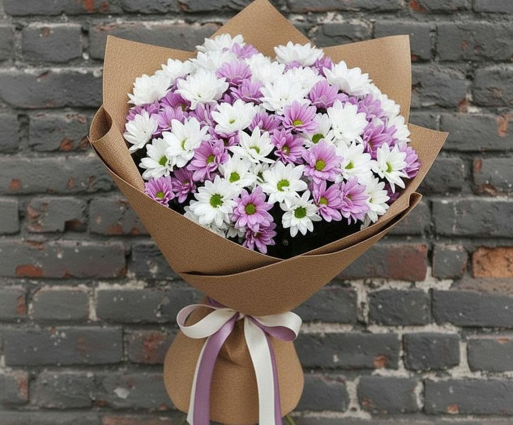 Букет цветов из: Хризантемы в Родыках