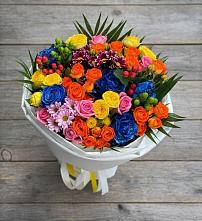 Букет цветов из:  Розы и Хризантемы в Родыках